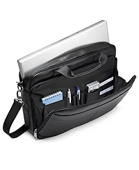 Samsonite Leather Slim Portfolio Laptop Briefcase