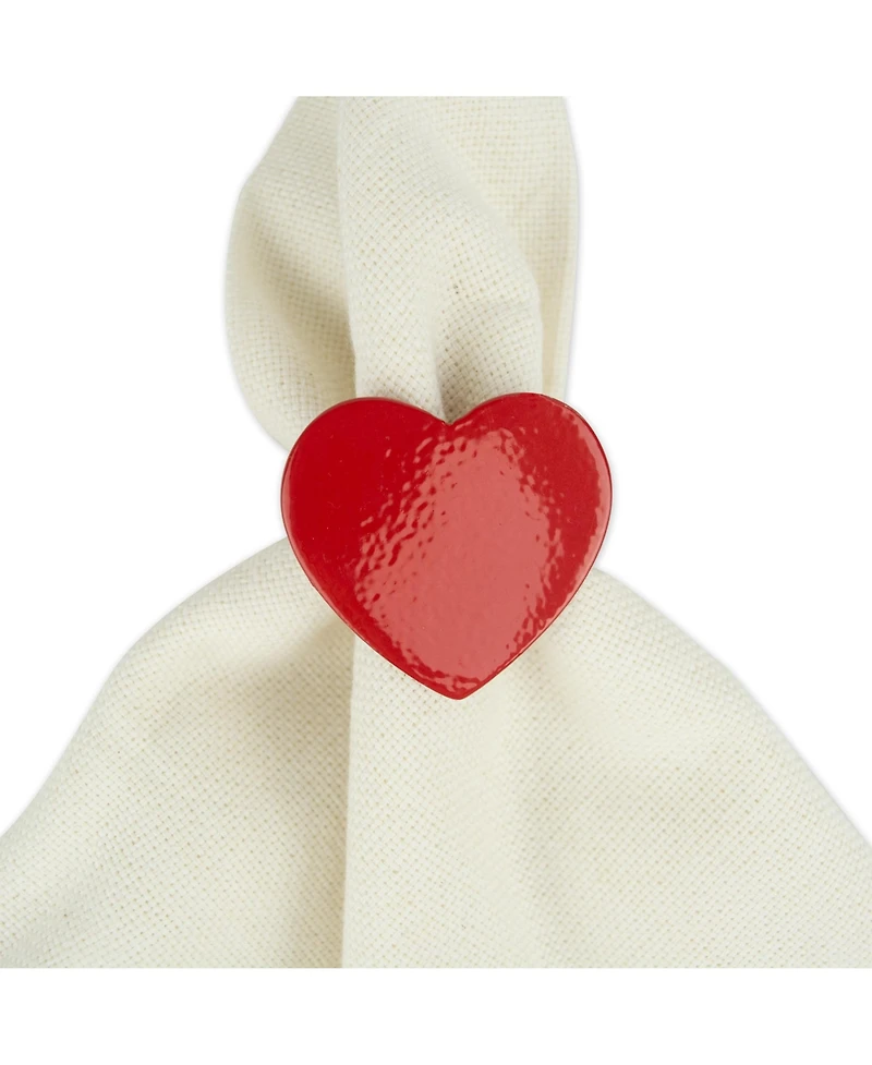 Design Imports 6-Pc. Heart Napkin Ring Set