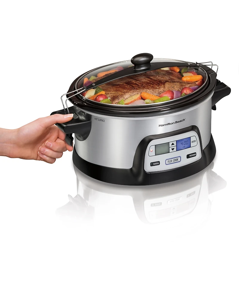 Hamilton Beach Programmable Flex Cook 6 Quart Slow Cooker - 33861