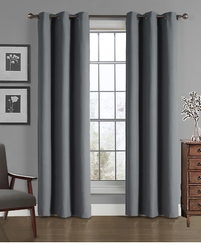 Universal Home Fashions Solid Crushed Microfiber Panel, 40" x 84"