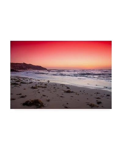 Beata Czyzowska Young Bc Red Sunrise Canvas Art - 27" x 33.5"