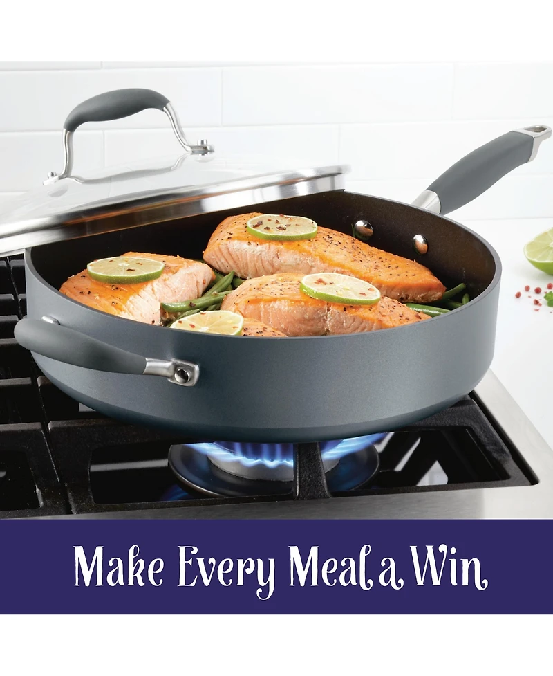 Anolon Advanced Home Hard-Anodized Nonstick 5-Qt. Saute Pan with Helper Handle