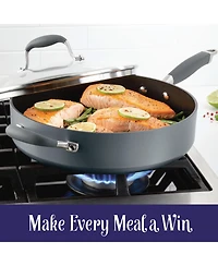 Anolon Advanced Home Hard-Anodized Nonstick 5-Qt. Saute Pan with Helper Handle