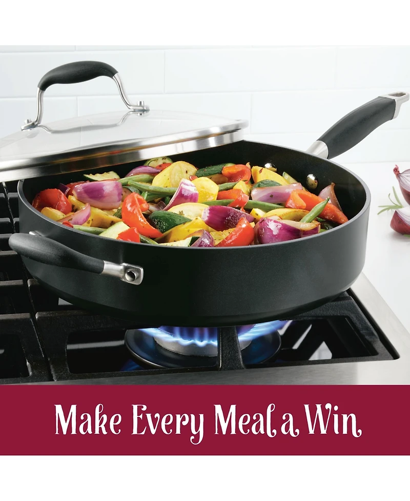 Anolon Advanced Home Hard-Anodized Nonstick 5-Qt. Saute Pan with Helper Handle