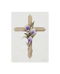 Kathleen Parr Mckenna Easter Blessing Cross Ii Canvas Art - 15" x 20"