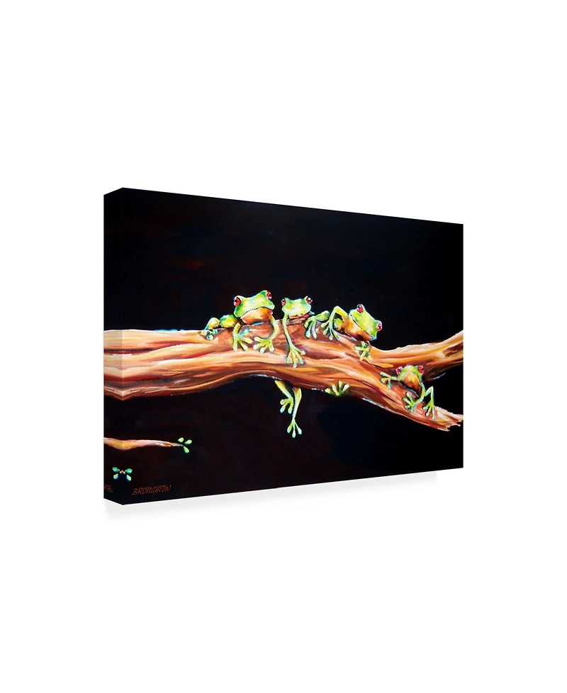 Deborah Broughton Frog Froggie hood Canvas Art - 19.5" x 26"