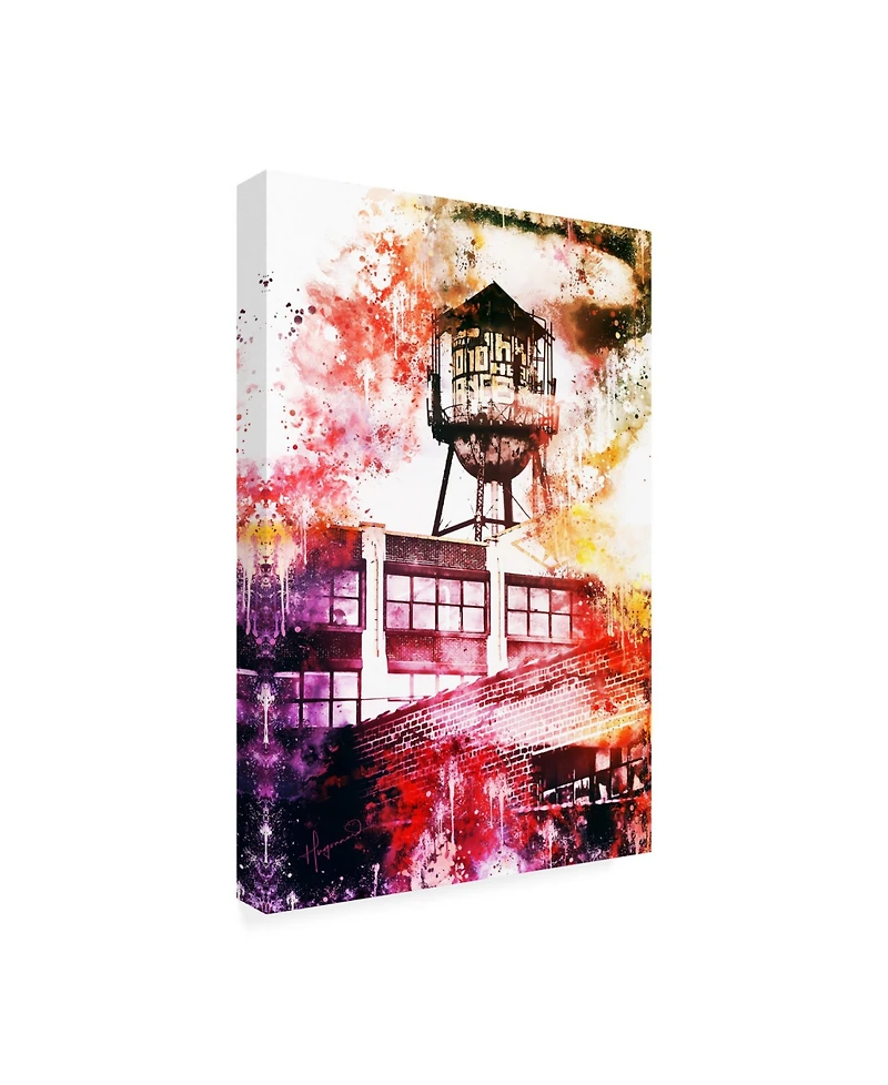 Philippe Hugonnard Nyc Watercolor Collection - Brooklyn Industry Canvas Art - 36.5" x 48"