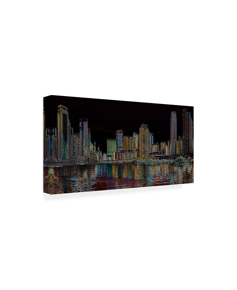 Ellicia Amando Boston Glowing Canvas Art - 36.5" x 48"