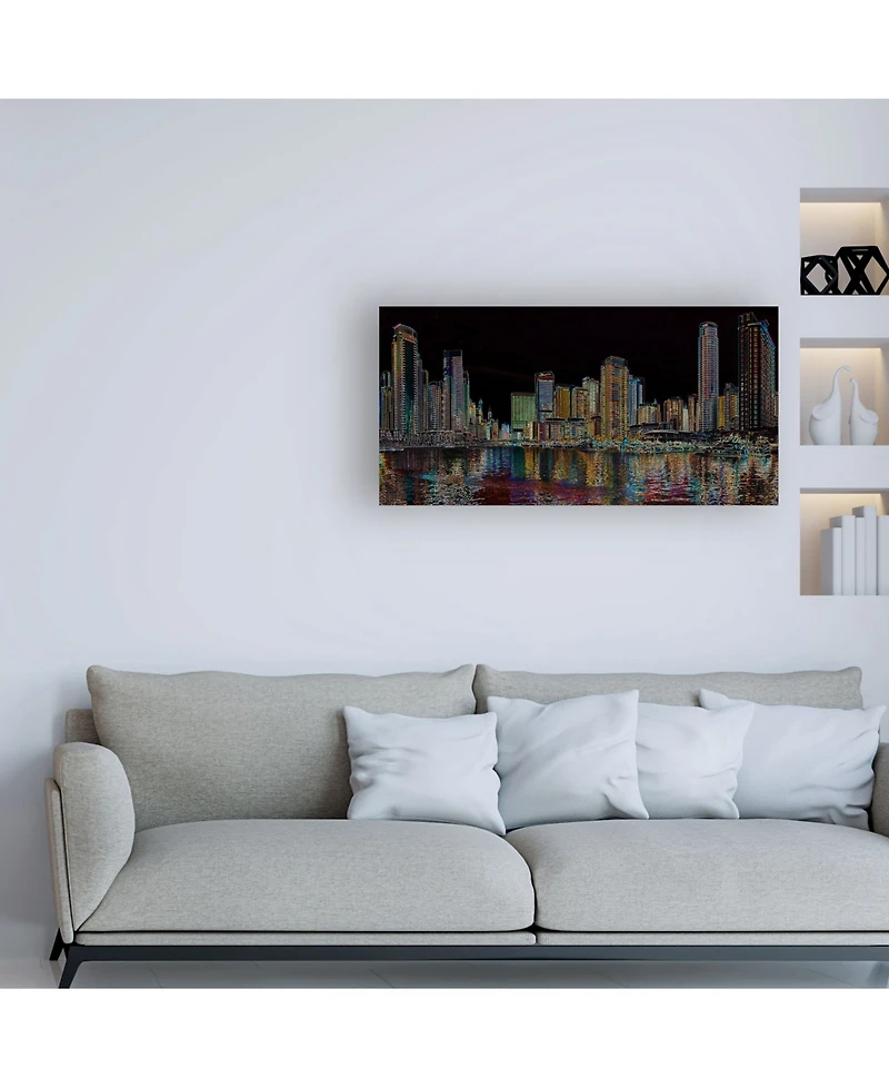 Ellicia Amando Boston Glowing Canvas Art - 36.5" x 48"
