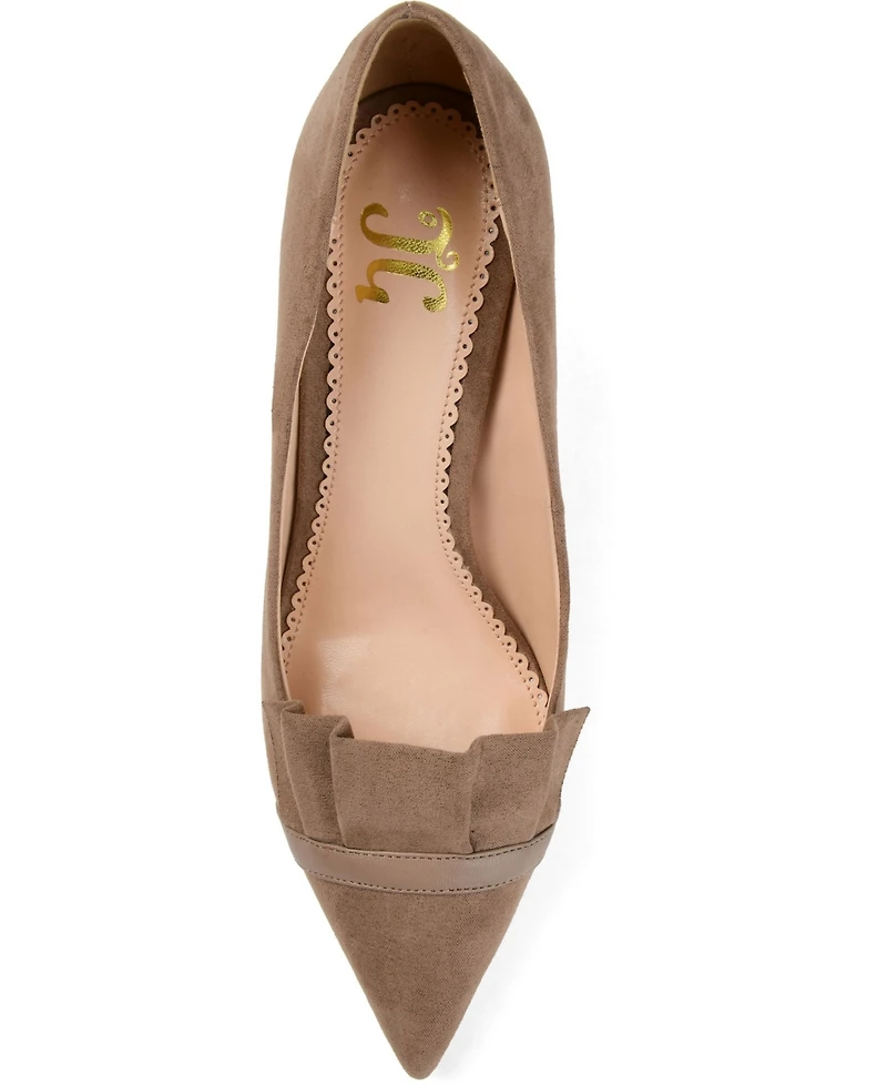 Journee Collection Women's Marek Ruffle Detail Dress Pumps