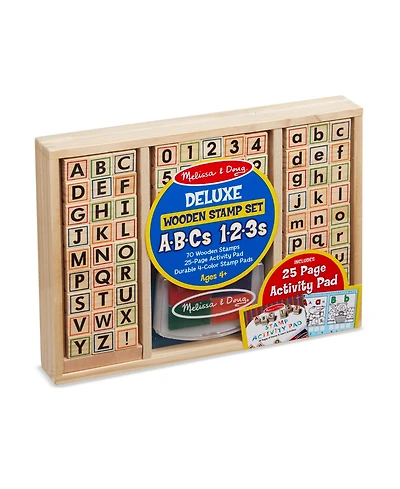 Melissa and Doug Wooden Abc Activity Stamp Set