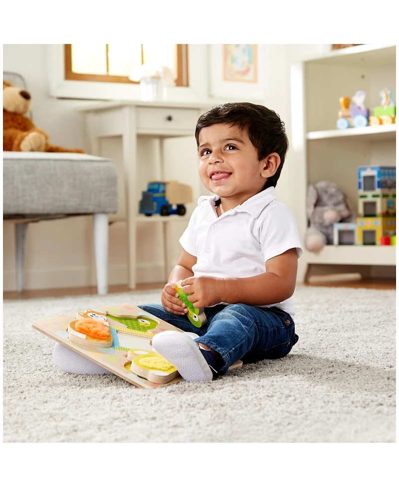 Melissa and Doug Peek-a-Boo Touch & Feel Puzzle