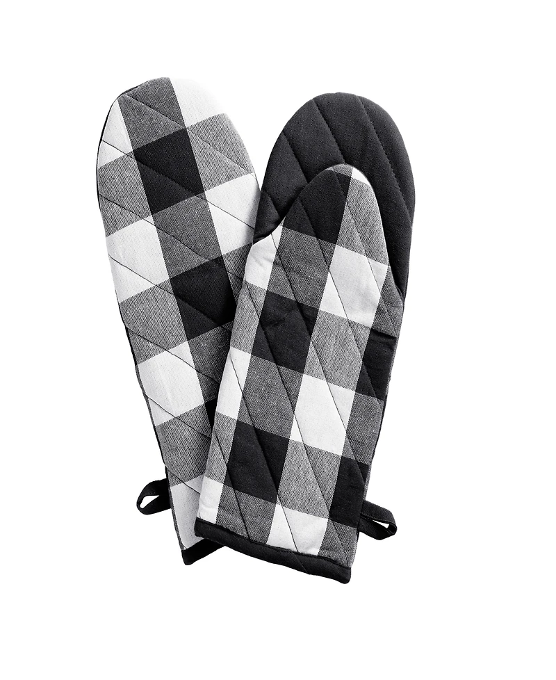 Elrene Farmhouse Living Buffalo Check Oven Mitt Pair