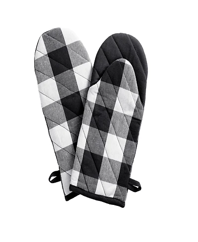 Elrene Farmhouse Living Buffalo Check Oven Mitt Pair