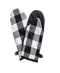 Elrene Farmhouse Living Buffalo Check Oven Mitt Pair