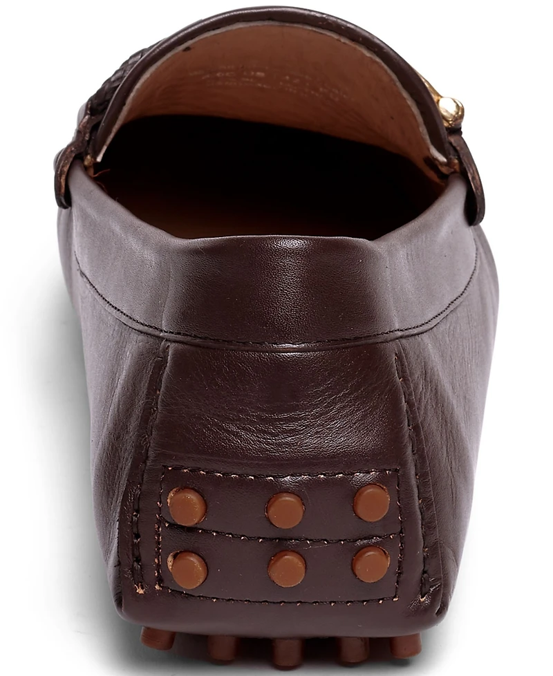 Carlos by Santana Men's Malone Interweave Leather Slip-On Driving Loafers