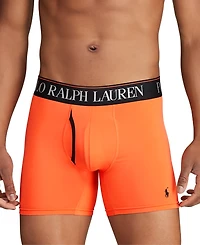 Polo Ralph Lauren Men's 3-Pack 4-d Flex Cool Microfiber Boxer Briefs