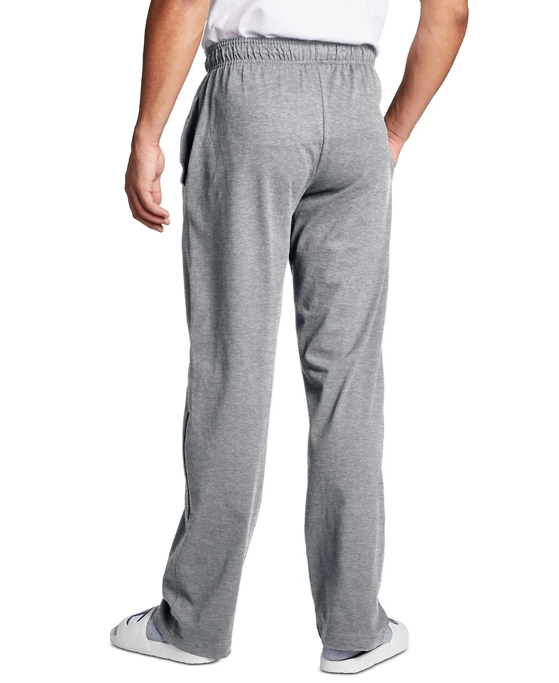 Champion Men's Jersey Open-Bottom Pants