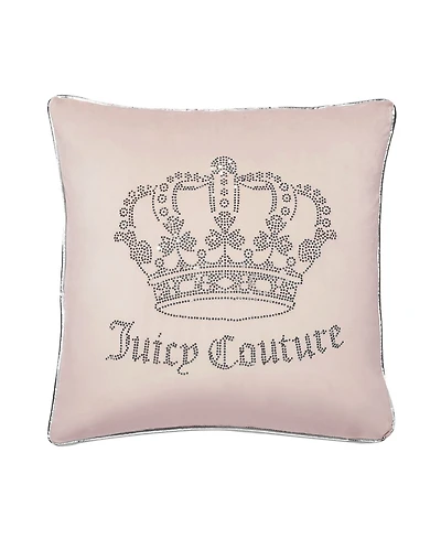 Juicy Couture Velvet Novelty Decorative Pillow, 20" x