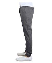 Galaxy By Harvic Men's Basic Stretch Twill Joggers