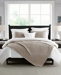 Cathay Home Inc. Enzyme Washed Crinkle Quilt Set, Full/Queen