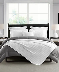 Cathay Home Inc. Enzyme Washed Crinkle Quilt Set, Full/Queen