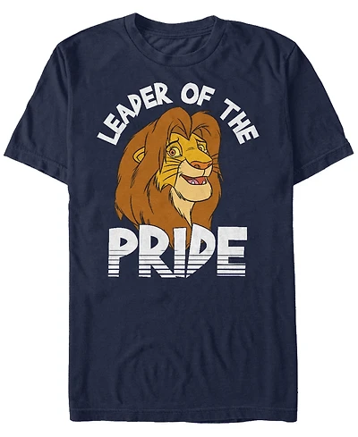 Disney Men's The Lion King Simba Leader of Pride Short Sleeve T-Shirt