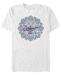 Disney Men's Aladdin Live Action Genie Lamp Mandala Short Sleeve T-Shirt
