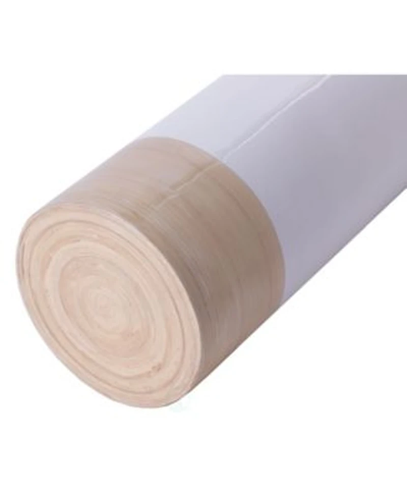 Uniquewise Cylinder Shaped Tall Spun Bamboo Floor Vase Glossy Lacquer Bamboo Collection