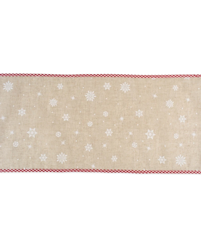 Design Imports Reindeer Embroidered Table Runner