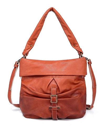 Old Trend Sweet Lotus Leather Bucket Bag