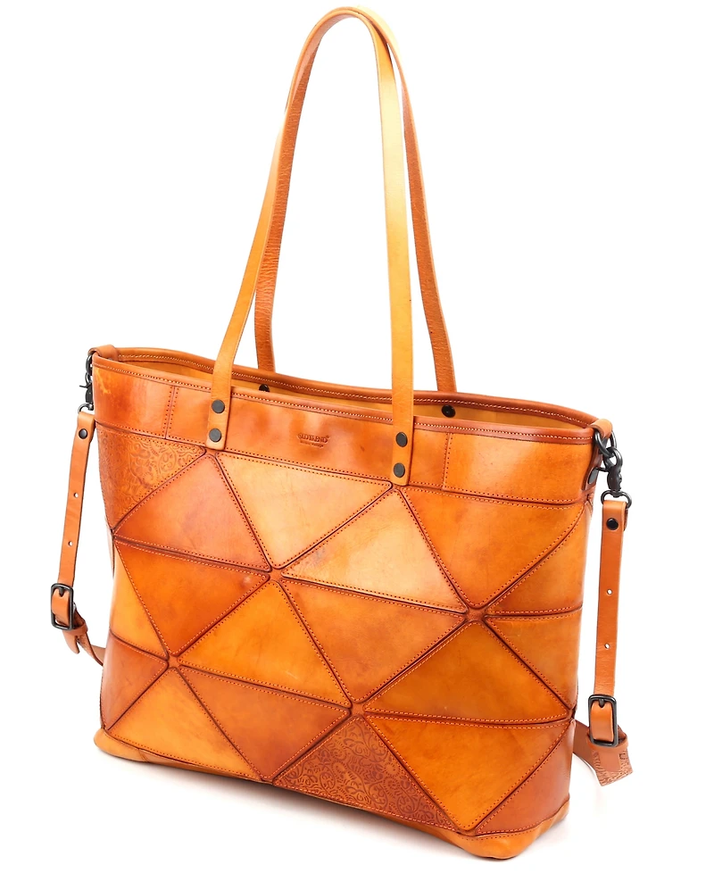 Old Trend Women's Genuine Leather Prism Tote Bag