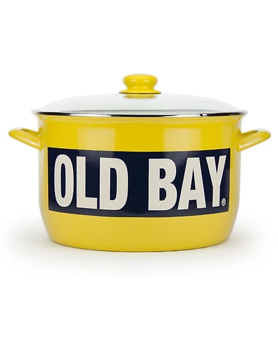 Golden Rabbit Old Bay Enamelware Collection 18 Quart Stock Pot