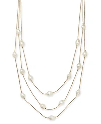 Charter Club Gold-Tone Imitation Pearl Multi-Row Necklace, 20" + 2" extender, Created for Macy's