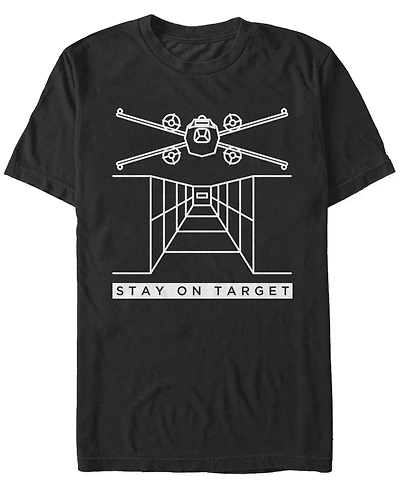 Star Wars Men's Classic Stay On Target Short Sleeve T-Shirt