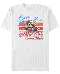 Nintendo Men's Mario Kart Grand Prix Racing Series Short Sleeve T-Shirt