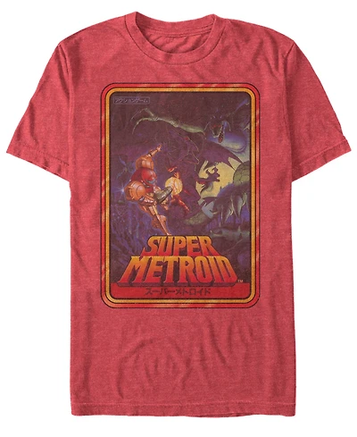 Nintendo Men's Metroid Playing Card Short Sleeve T-Shirt