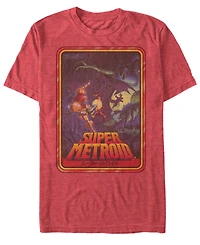 Nintendo Men's Metroid Playing Card Short Sleeve T-Shirt