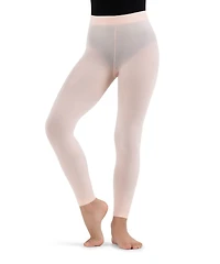 Capezio Girls Footless Tight w Self Knit Waist Band