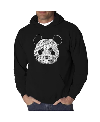 La Pop Art Men's Word Hoodie - Panda Head