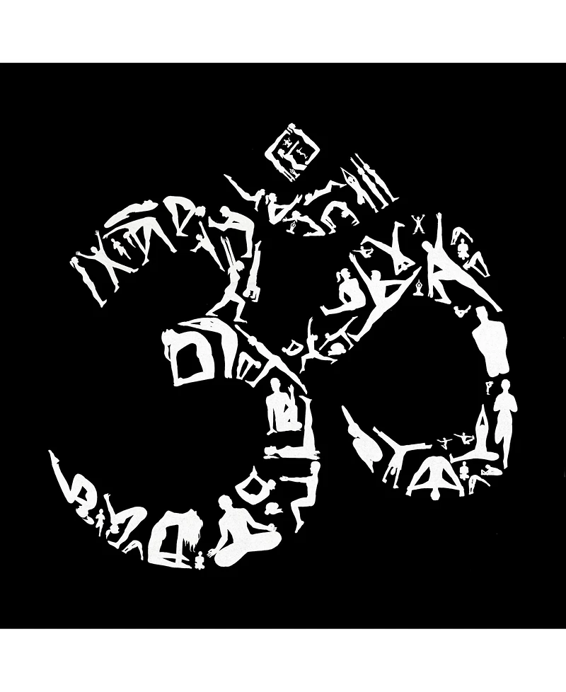 La Pop Art Men's Word Hooded Sweatshirt - Om Symbol