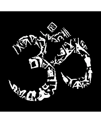 La Pop Art Men's Word Hooded Sweatshirt - Om Symbol