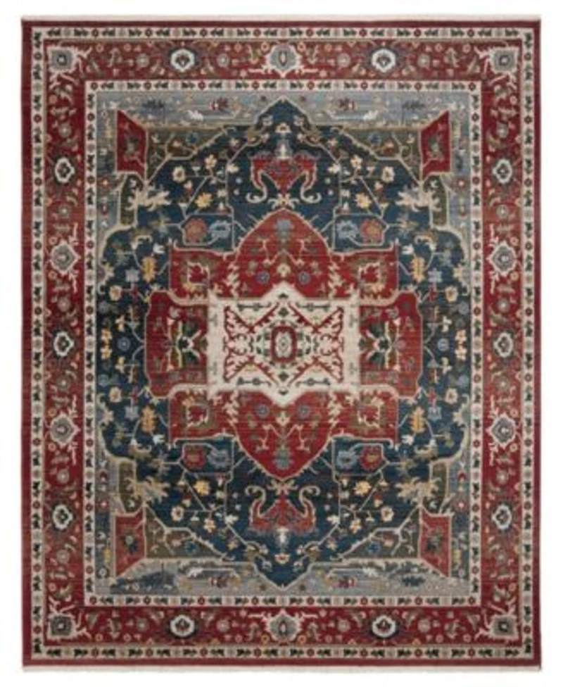 Lauren Ralph Lauren Camille Lrl1225a Red Navy Area Rug