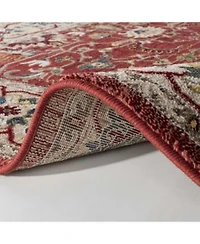 Lauren Ralph Lauren Ines Lrl1293c Red Beige Area Rug