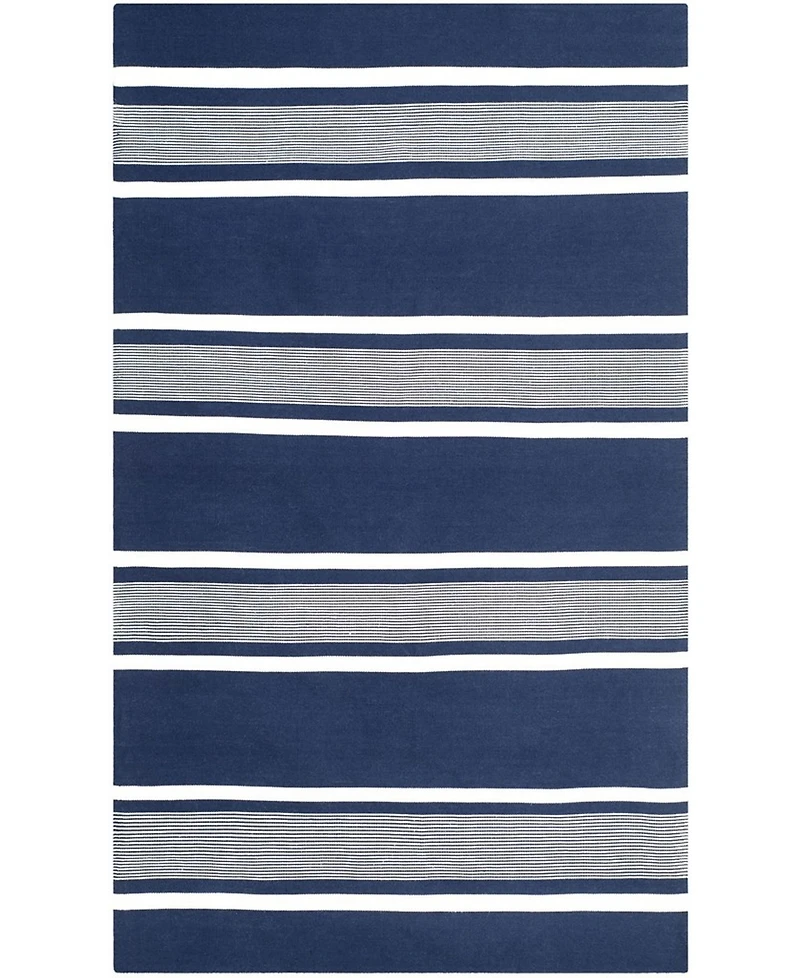 Lauren Ralph Lauren Hanover Stripe LRL2461A Navy 8' X 10' Outdoor Area Rug
