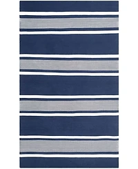 Lauren Ralph Lauren Hanover Stripe LRL2461A Navy 8' X 10' Outdoor Area Rug