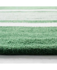 Lauren Ralph Lauren Hanover Stripe LRL2461B Green 4' X 6' Outdoor Area Rug