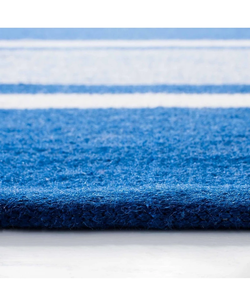 Lauren Ralph Lauren Hanover Stripe LRL2461C Blue 4' X 6' Outdoor Area Rug