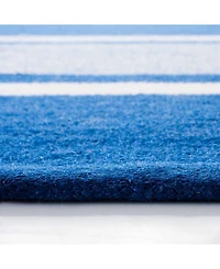 Lauren Ralph Lauren Hanover Stripe LRL2461C Blue 4' X 6' Outdoor Area Rug