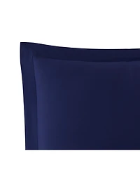 Brooklyn Loom Solid Cotton Percale -Pc. Duvet Cover Set